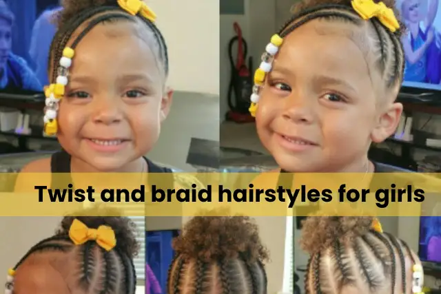 Natural hair braids for children